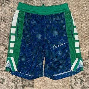 Nike Blue and Green Boys' Athletic Shorts